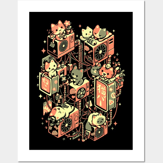 Cat alley Wall Art by Pixeleyebat